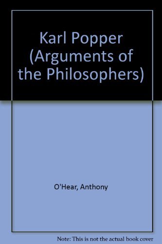 Stock image for Karl Popper (Arguments of the Philosophers) for sale by Bahamut Media