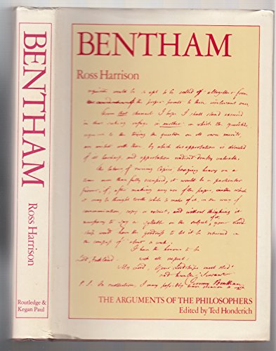 9780710095268: Bentham (Arguments of the Philosophers S.)