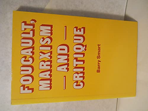 Beispielbild fr Foucault, Marxism, and critique zum Verkauf von Books From California