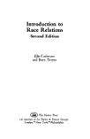 Imagen de archivo de Introduction to Race Relations: a la venta por Naomi Symes Books PBFA