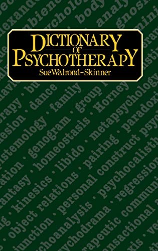 Stock image for Dictionary of Psychotherapy for sale by WorldofBooks
