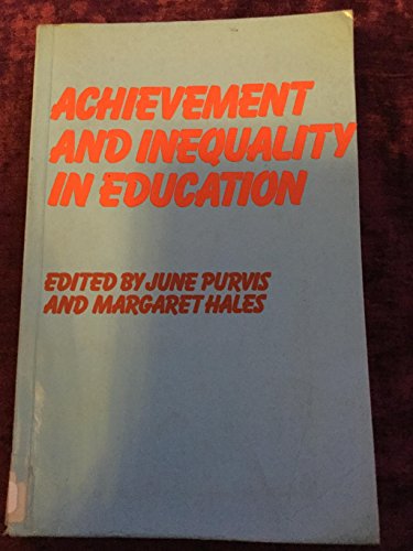 Imagen de archivo de Achievement and Inequality in Education a la venta por Better World Books Ltd