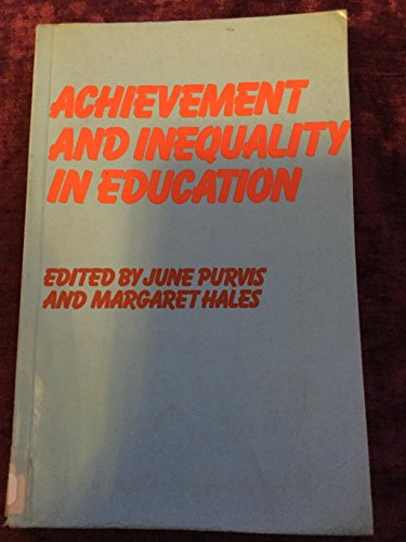 Stock image for Achievement and Inequality in Education for sale by Better World Books Ltd