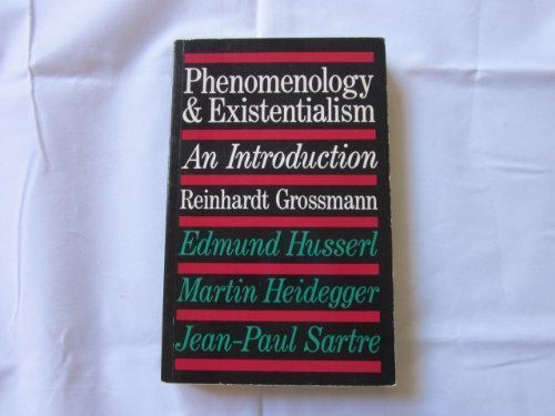 Beispielbild fr Phenomenology and Existentialism: An Introduction zum Verkauf von PlumCircle