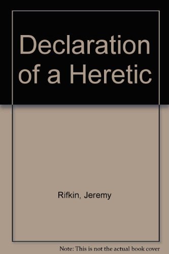 Imagen de archivo de Declaration of a Heretic a la venta por Aaron Books