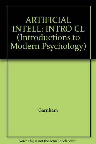 9780710207937: Artificial Intelligence (Introductions to Modern Psychology)