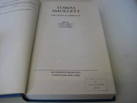 Imagen de archivo de Tobias Smollett: The critical heritage (The Critical heritage series) a la venta por Wonder Book