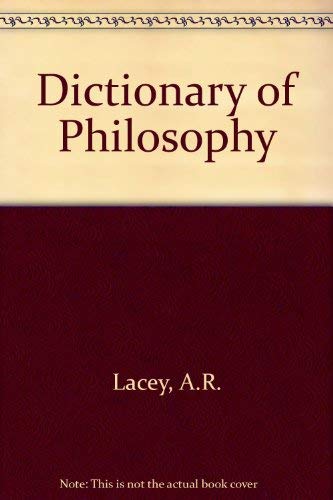 9780710209917: Dictionary of Philosophy