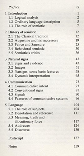 Beispielbild fr Principles of Semiotic zum Verkauf von Better World Books