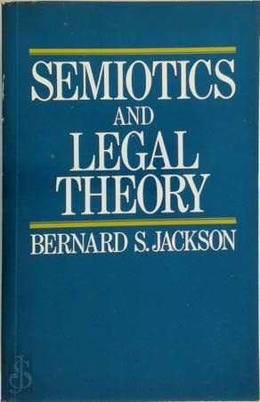 Stock image for Semiotics and Legal Theory for sale by HPB-Red