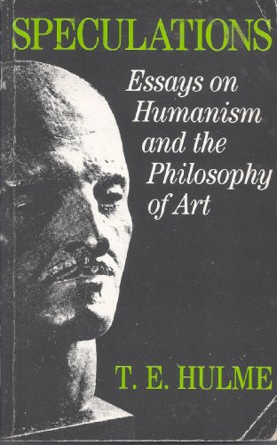 Imagen de archivo de Speculations: Essays on Humanism and the Philosophy of Art a la venta por ThriftBooks-Dallas