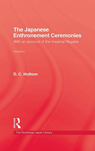 9780710305220: Japanese Enthronement Ceremonies: 2 (Studies in Welsh History (Hardcover))