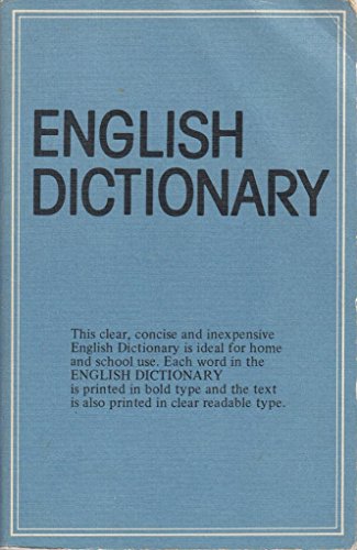 Beispielbild fr English Dictionary zum Verkauf von AwesomeBooks