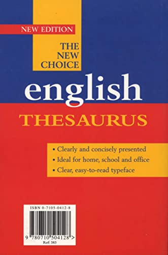 9780710504128: The New Choice English Thesaurus