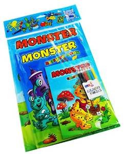 Beispielbild fr Monster Activity Pack (Colouring & Activity Book, Colouring Pad & Activity Book, plus 6 coloured pencils) zum Verkauf von AwesomeBooks