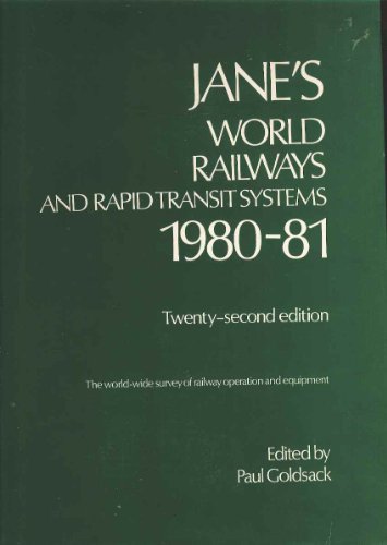 Imagen de archivo de jane's world railways 1980-81 a la venta por Cambridge Rare Books