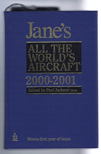 Imagen de archivo de Jane's All the World's Aircraft: 2000-2001 a la venta por ThriftBooks-Atlanta