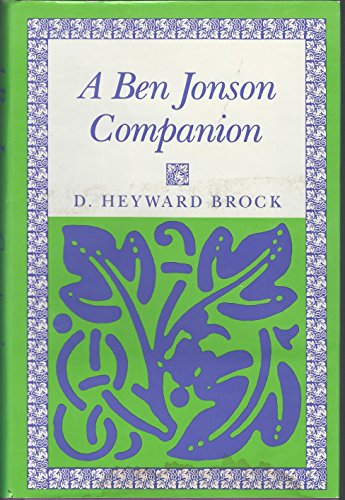 Stock image for A Ben Jonson Companion for sale by Better World Books: West