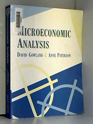 Stock image for Microeconomic Analysis: A Modern Introduction for sale by WorldofBooks