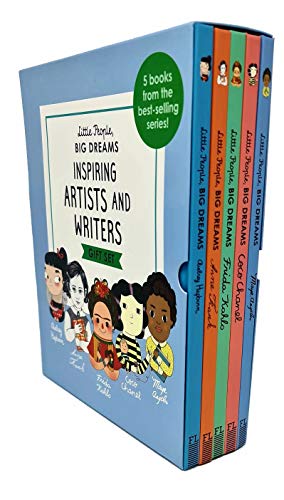 Stock image for Little People, Big Dreams Inspiring Artists and Writers Gift 5 Books Box Collection Set (Maya Angelou, Anne Frank, Frida Kahlo, Coco Chanel, Audrey Hepburn) for sale by GF Books, Inc.