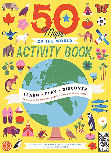 Stock image for 50 Maps of the World Activity Book: Learn - Play - Discover with Over 50 Stickers, Puzzles, and a Fold-Out Poster for sale by ThriftBooks-Atlanta