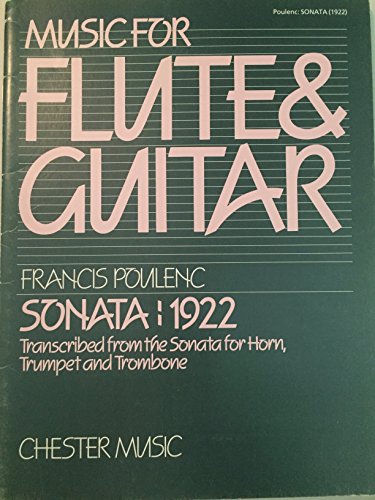 Beispielbild fr POULENC SONATA: 1922 (FROM SONATA FOR HN/TPT/TBN) FLT/GTR Format: Paperback zum Verkauf von INDOO