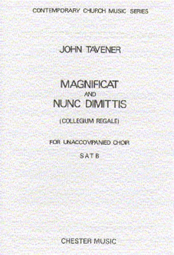 Stock image for John Tavener: Magnificat And Nunc Dimittis (Soprano, Alto, Tenor, Bass / Vocal Score) for sale by Revaluation Books