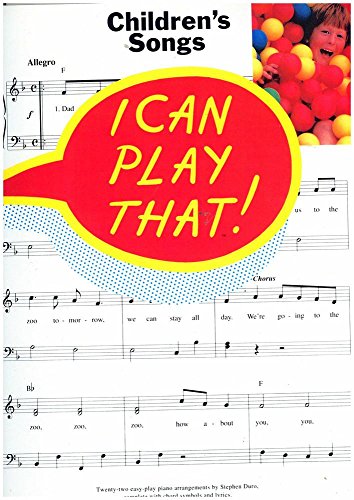 Imagen de archivo de Children's songs (I can play that!) a la venta por WorldofBooks