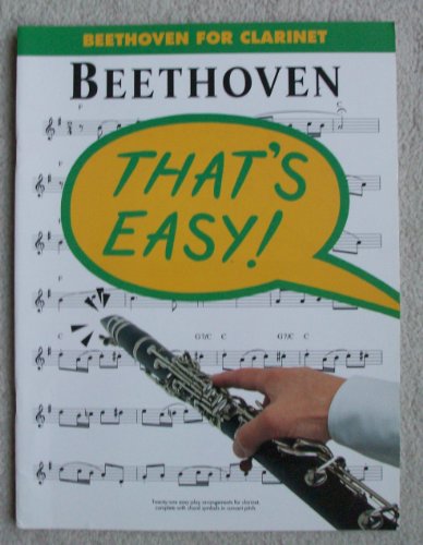 Stock image for Beethoven for Clarinet (That's Easy Series) for sale by HPB-Ruby