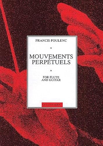 Imagen de archivo de Poulenc Mouvements Perpetuels (levering) Flt/gtr (Flute and Guitar / Score) a la venta por Revaluation Books