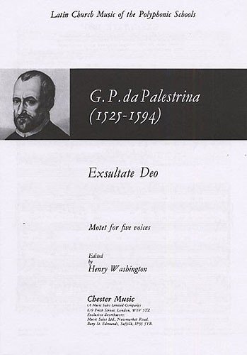 GIOVANNI PALESTRINA: EXSULTATE DEO CHANT (9780711947771) by Giovanni Pierluigi Da Palestrina