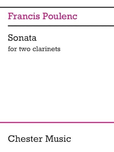 9780711948877: Poulenc: sonata for two clarinets (in b flat and a) player's score