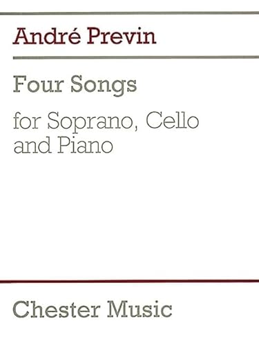 Beispielbild fr PREVIN FOUR SONGS FOR SOPRANO CELLO & PIANO zum Verkauf von Bingo Books 2