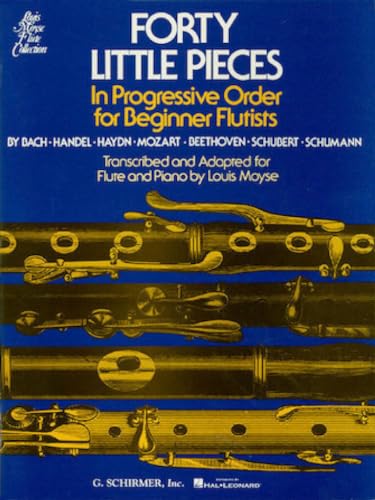 Stock image for Forty (40) Little Pieces: for Flute & Piano (Louis Moyse Flute Collection) for sale by Ergodebooks