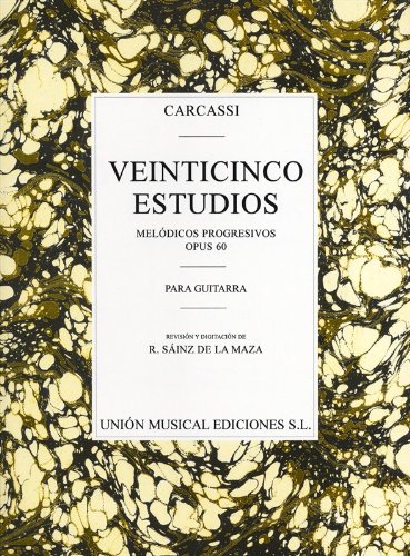 Beispielbild fr Carcassi: Twenty-five Estudios Progresivos (Guitar / Instrumental Work) zum Verkauf von Revaluation Books