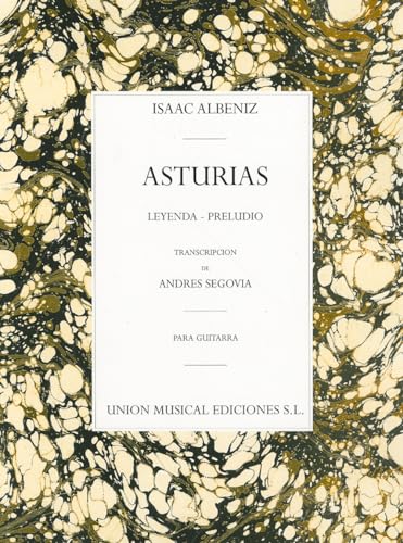 Stock image for Albeniz Asturias Preludio (segovia) Guitar (Guitar / Instrumental Album) for sale by Revaluation Books