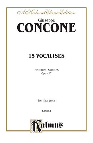 9780711976252: 15 Vocalises Finishing Studies Opus 12 for High Voice