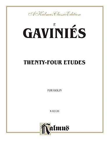Stock image for Twenty-Four Etudes: For Violin: Kalmus Classic Edition for sale by Revaluation Books