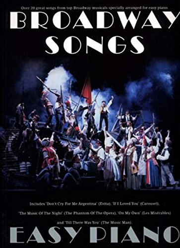 Imagen de archivo de BROADWAY SONGS FOR EASY PIANO. PVG a la venta por Stephen White Books