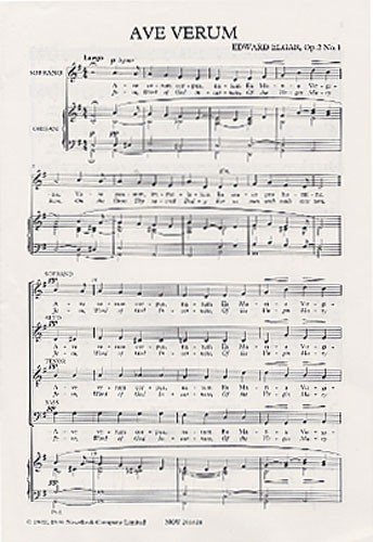 Stock image for Ave Verum Op.2 No.1 (Soprano/SATB) for sale by Livre et Partition en Stock