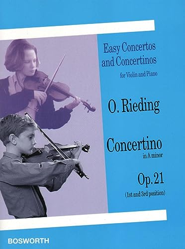 Imagen de archivo de Easy Concertos and Concertinos for Violin and Piano: Concertino in A Minor Op. 21: 1st and 3rd Position a la venta por Revaluation Books