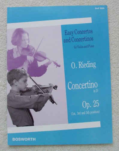 Imagen de archivo de Concertino for Violin & Piano in D Op.25 (Easy Concertos and Concertinos for Violin and Piano) a la venta por WorldofBooks
