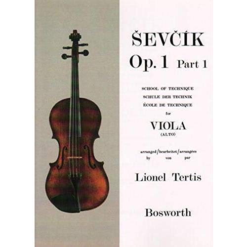 Beispielbild fr Sevcik for Viola - Opus 1, Part 1: School of Technique zum Verkauf von ThriftBooks-Dallas