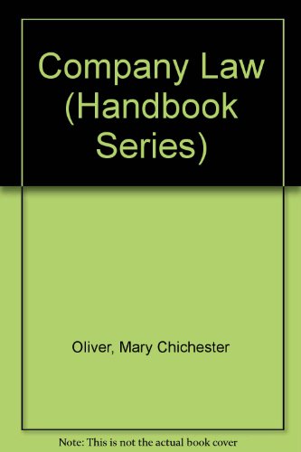 9780712103916: Company Law (Handbook Series)