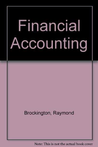 Beispielbild fr Financial Accounting zum Verkauf von Reuseabook