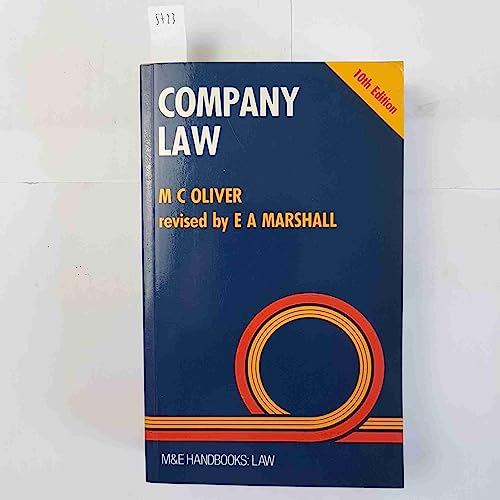 Beispielbild fr Company Law (Handbook Series) zum Verkauf von AwesomeBooks