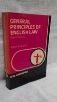 Imagen de archivo de General Principles of English Law (Handbook Series) a la venta por AwesomeBooks