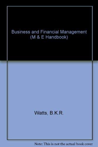 Stock image for Business and Financial Management (M & E Handbook Series) for sale by WorldofBooks