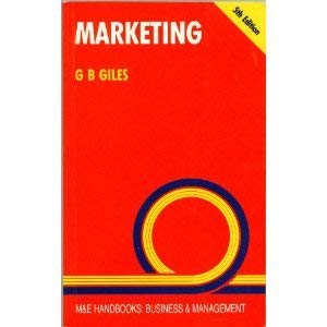 Stock image for Marketing (M & E Handbook Series) for sale by AwesomeBooks