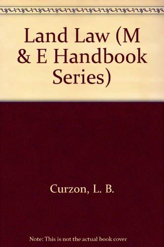 Beispielbild fr Land Law (M & E Handbook Series) zum Verkauf von WorldofBooks